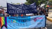 Igualdad y respeto exigen asistentes a la marcha de la comunidad LGBTTIQ+ en Chiapas
