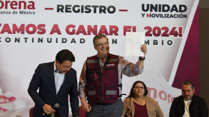 Ebrard se registra como aspirante a candidato presidencial de Morena rumbo al 2024 (Video)