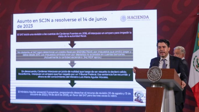 AMLO pide a ministros de la SCJN que revisen el proyecto en torno al tío de Cárdenas Palomino