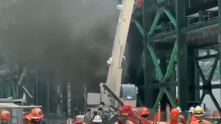Reportan un incendio en el interior de la refinería de Dos Bocas (Video)