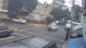 Taxista de la CDMX embiste a un ciclista en Azcapotzalco (Video)