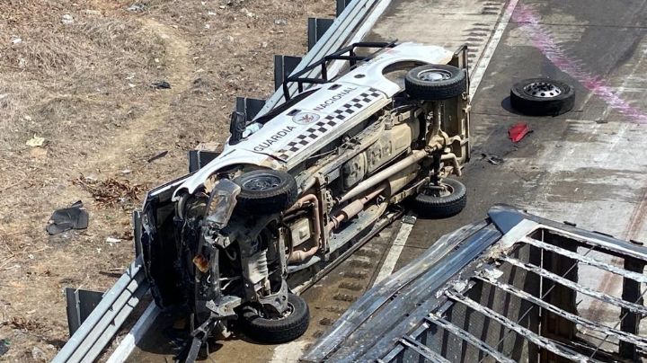 Carambola en la autopista del Sol deja un agente de la Guardia Nacional muerto y 5 heridos