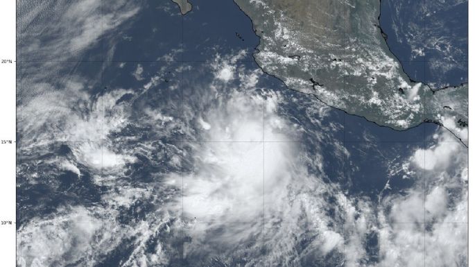 Tormenta tropical Adrián se forma en el Pacífico mexicano; prevén lluvias muy fuertes en 4 estados