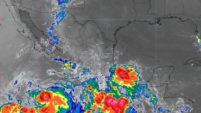 "Dos-E" se convertirá en ciclón; habrá lluvias torrenciales en Chiapas, Guerrero y Oaxaca