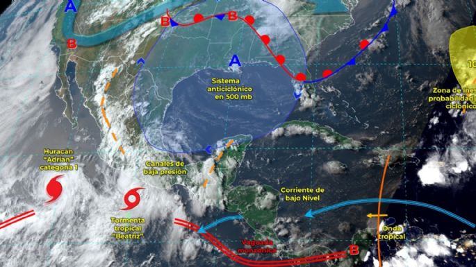 Se forma la tormenta tropical Beatriz frente al sur de México; pronto podría volverse huracán