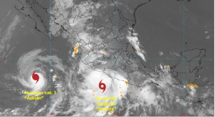 Tormenta tropical Beatriz gana fuerza en el Pacífico mexicano y podría alcanzar categoría de huracán