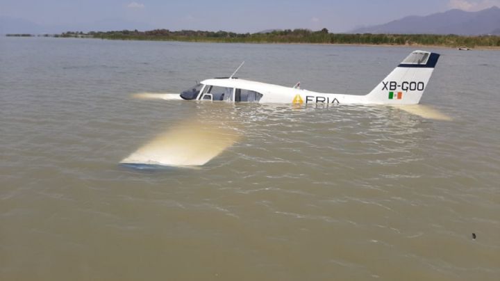 Avioneta realiza acuatizaje de emergencia en el Lago de Chapala; hay dos lesionados