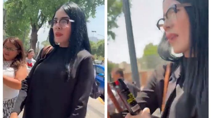 #LadyTepito amenaza a familiares de Lesly durante protesta en la Fiscalía de la CDMX