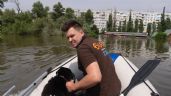 Voluntarios rescatan perros, gatos y otros animales tras ruptura de presa en Ucrania