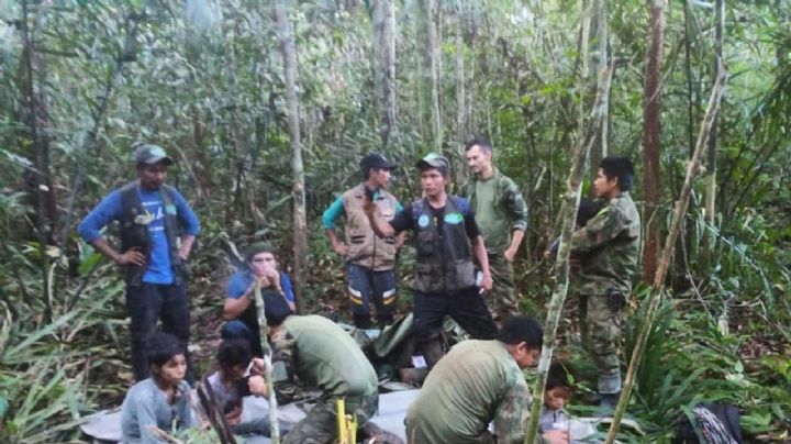 Hallan con vida a cuatro niños que pasaron 40 días perdidos en la selva (Video)