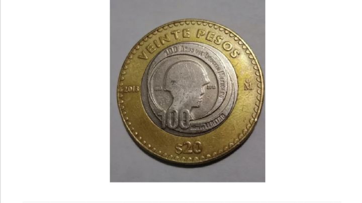 Esta moneda de 20 pesos se vende en internet hasta en 200 mil