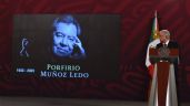 AMLO reitera pesar por muerte de Porfirio Muñoz Ledo