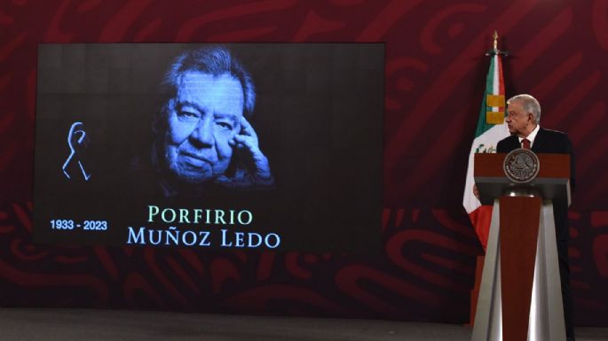 AMLO reitera pesar por muerte de Porfirio Muñoz Ledo