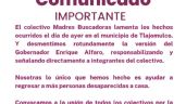 Madres Buscadoras desmienten al gobernador Alfaro: “Jamás hicimos esa llamada”