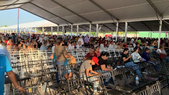 Claudia Sheinbaum en Culiacán, entre acarreo y sillas vacías