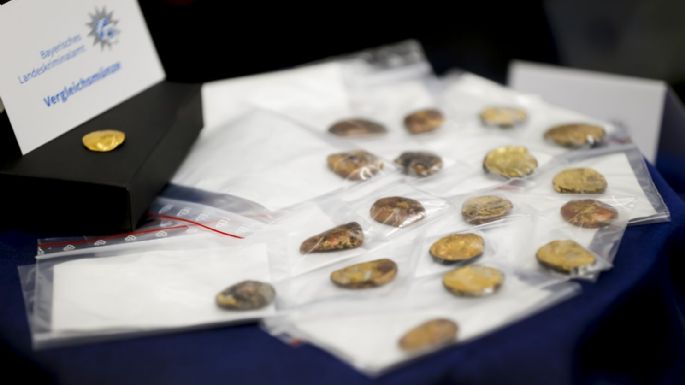 Hallan restos derretidos de monedas de oro celtas robadas en museo de Alemania