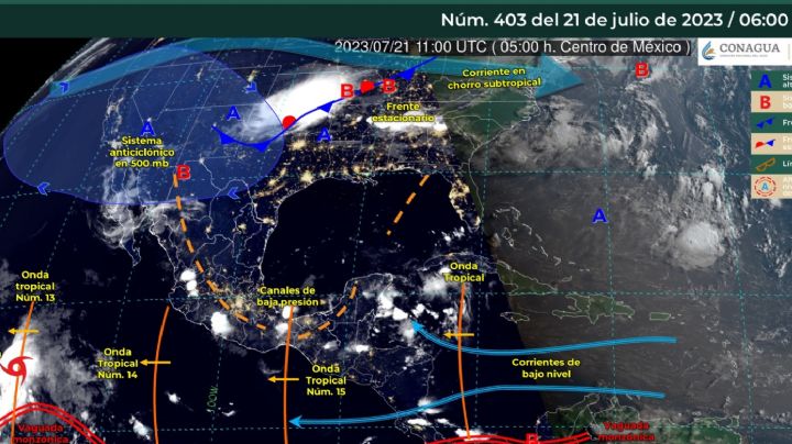 Se forma depresión tropical en el océano Pacífico; provocará lluvias intensas en estos estados