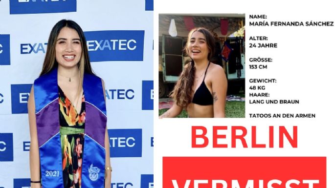 Desaparece en Berlín la mexicana María Fernanda Sánchez, estudiante del Tec de Monterrey