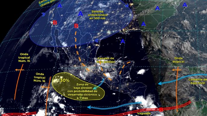 El monzón mexicano causará lluvias muy fuertes y tormentas eléctricas en el noroeste del país