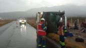 Mueren ocho personas al volcar el autobús en el que viajaban de EU a Zacatecas y Aguascalientes