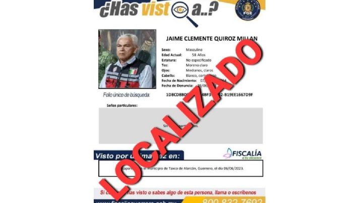 Hallan golpeado y enfermo al director de Protección Civil de Taxco desaparecido hace un mes