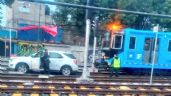 Conductor de la tercera edad provocó un incidente al invadir las vías del Tren Ligero