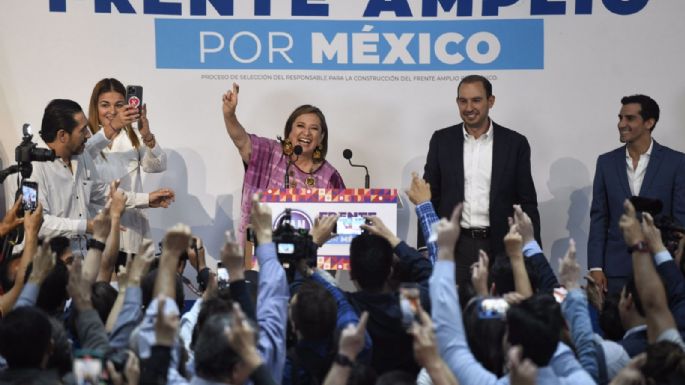 Xóchitl Gálvez se registra como aspirante a la candidatura presidencial del Frente Amplio por México