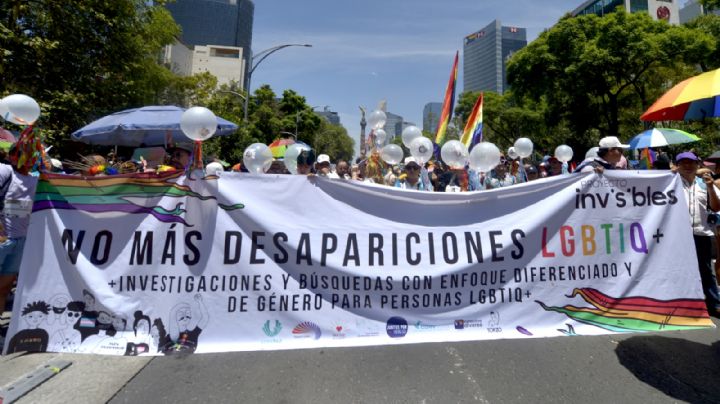 Visibilizan desapariciones de personas LGBTI+ en la Marcha del Orgullo