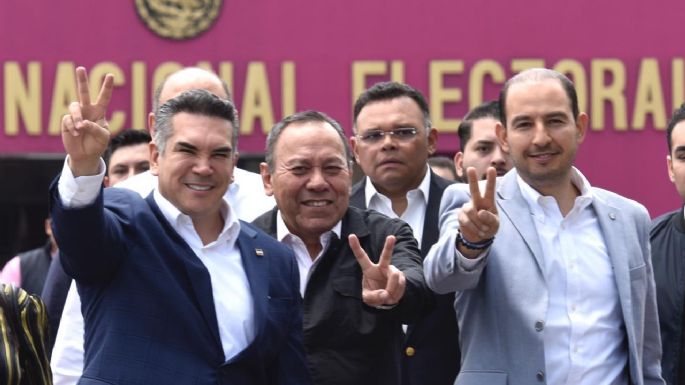 PAN, PRI y PRD solicitan registro ante el INE para el Frente Amplio por México