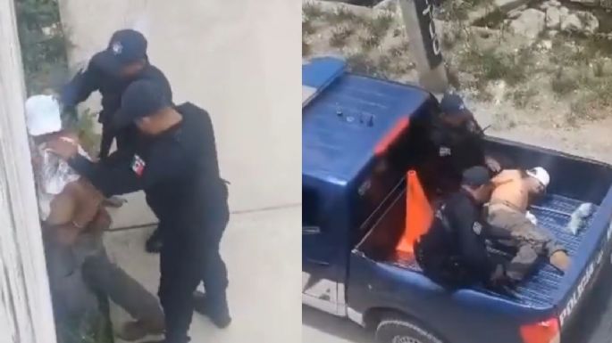 Adulto mayor muere por golpiza de policías de Hidalgo; pobladores queman patrulla y alcaldía (Video)