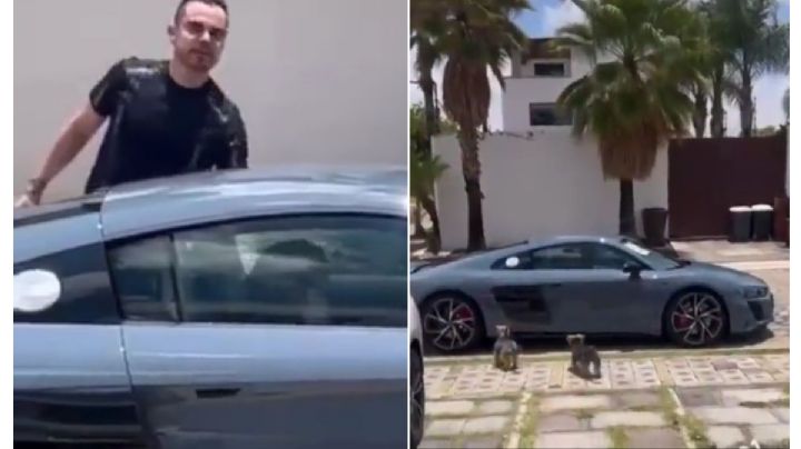 Asesor del senador Alejandro Armenta se pasea en un Audi R8 que vale más de 3 mdp