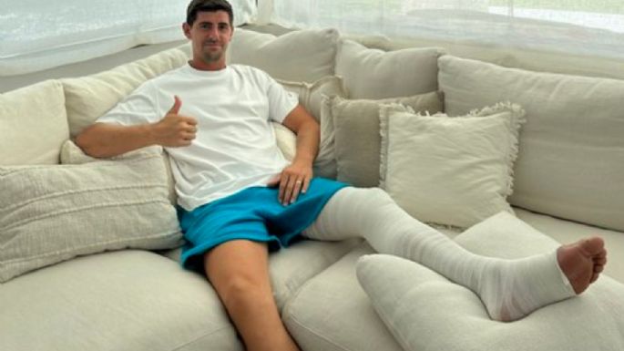 El portero del Real Madrid, Thibaut Courtois, sufre una rotura de ligamento cruzado anterior