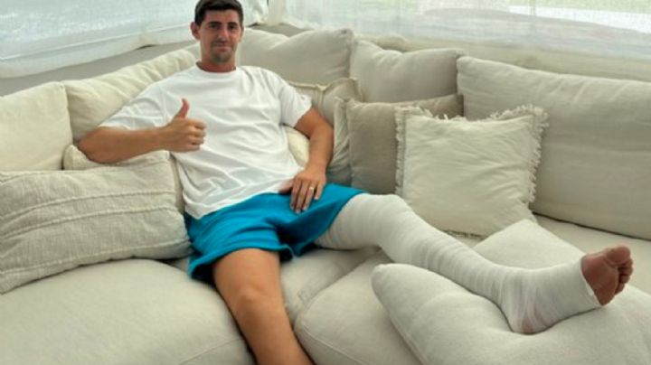 El portero del Real Madrid, Thibaut Courtois, sufre una rotura de ligamento cruzado anterior