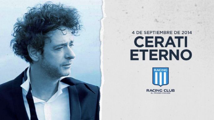 Gustavo Cerati: leyenda del rock con los colores de Racing Club