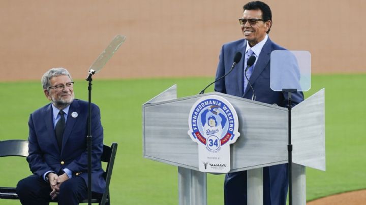 Los Dodgers de Los Ángeles retiraron el número 34 del “Toro” Fernando Valenzuela