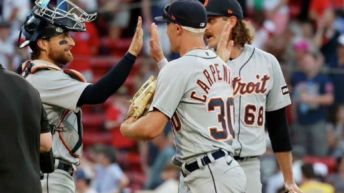 Con dos cuadrangulares de Carpenter, Tigres de Detroit derrotan 6-4 a Medias Rojas de Boston