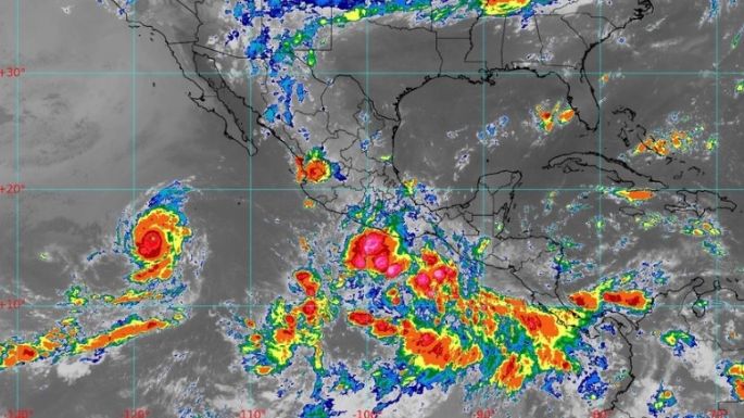 SMN prevé lluvias fuertes e intensas en 16 estados para este lunes