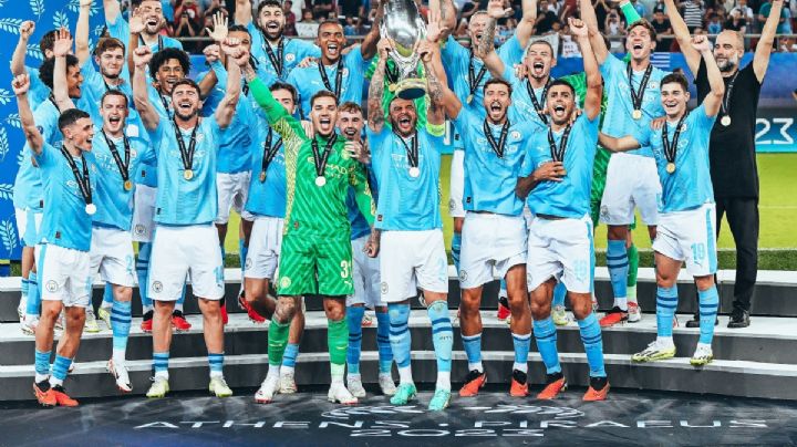 Otro campeonato para Guardiola y Manchester City: Levantan la Supercopa de Europa