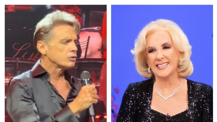 Luis Miguel bajó del escenario para besar a la periodista argentina, Mirtha Legrand (Video)