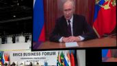 Putin critica sanciones contra Rusia durante discurso en la cumbre de los BRICS