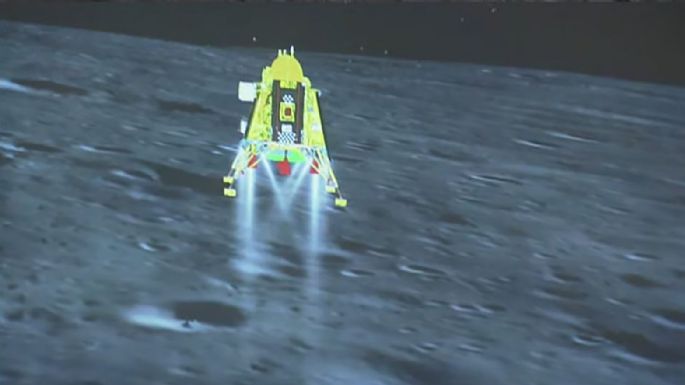 Llega la India al polo sur lunar