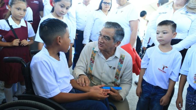 Tamaulipas participa con el presidente López Obrador en ceremonia del nuevo ciclo escolar