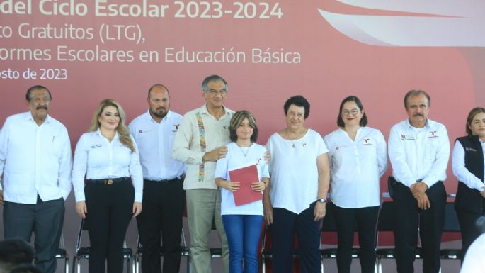 Tamaulipas participa con el presidente López Obrador en ceremonia del nuevo ciclo escolar