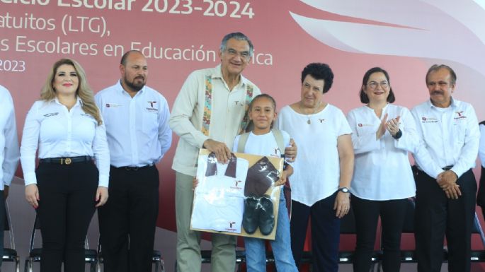 Tamaulipas participa con el presidente López Obrador en ceremonia del nuevo ciclo escolar