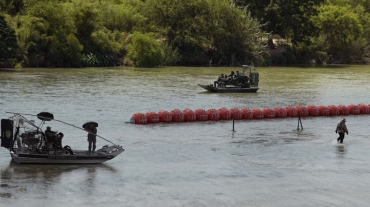 Autoridades tratan de identificar dos cadáveres hallados en el Río Bravo; uno junto a boyas flotantes