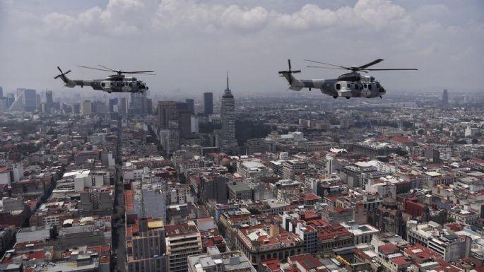 Así se vivió desde el aire el desfile militar por la Independencia (Fotogalería)