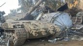 Tanque israelí robado aparece abandonado en un deshuesadero