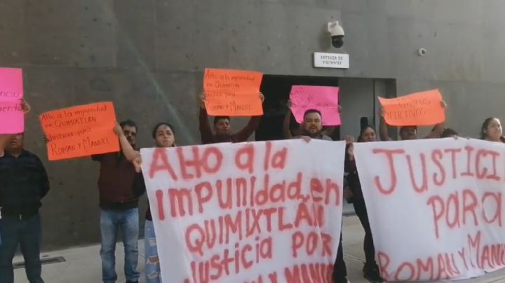 Pobladores de Quimixtlán exigen justicia en la CDMX; culpan a caciques de doble asesinato