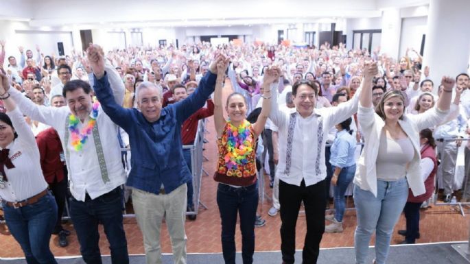 Abuchean a expriistas durante mitin de Sheinbaum en Culiacán, Sinaloa