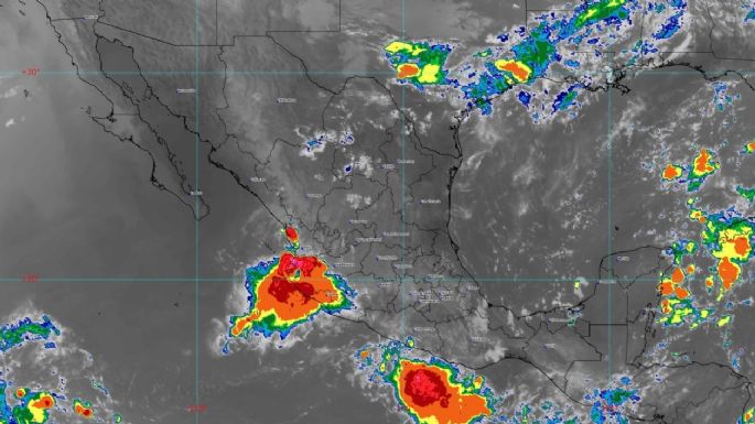 Lluvias muy fuertes azotarán Coahuila, Chiapas Campeche y Yucatán este lunes: SMN